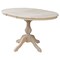 International Concepts Round 36 in Rd Top Pedestal Table, 12 in Leaf, 28.9 inH, Dining Height, Unfinished, 36 W, 48 L K-36RXT-11B - alternate 8